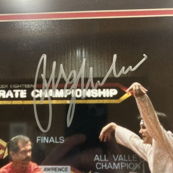 The Karate Kid Zabka & LaRusso Dual Autograph Signed 16x20 Photo Framed JSA - Picture 3 of 6
